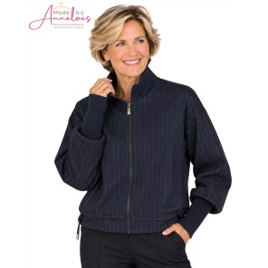 Barbara Lebek blazer jasje 16015062 donker blauw 870 Barbara Lebek blazer jasje 16015062 donker blauw 870